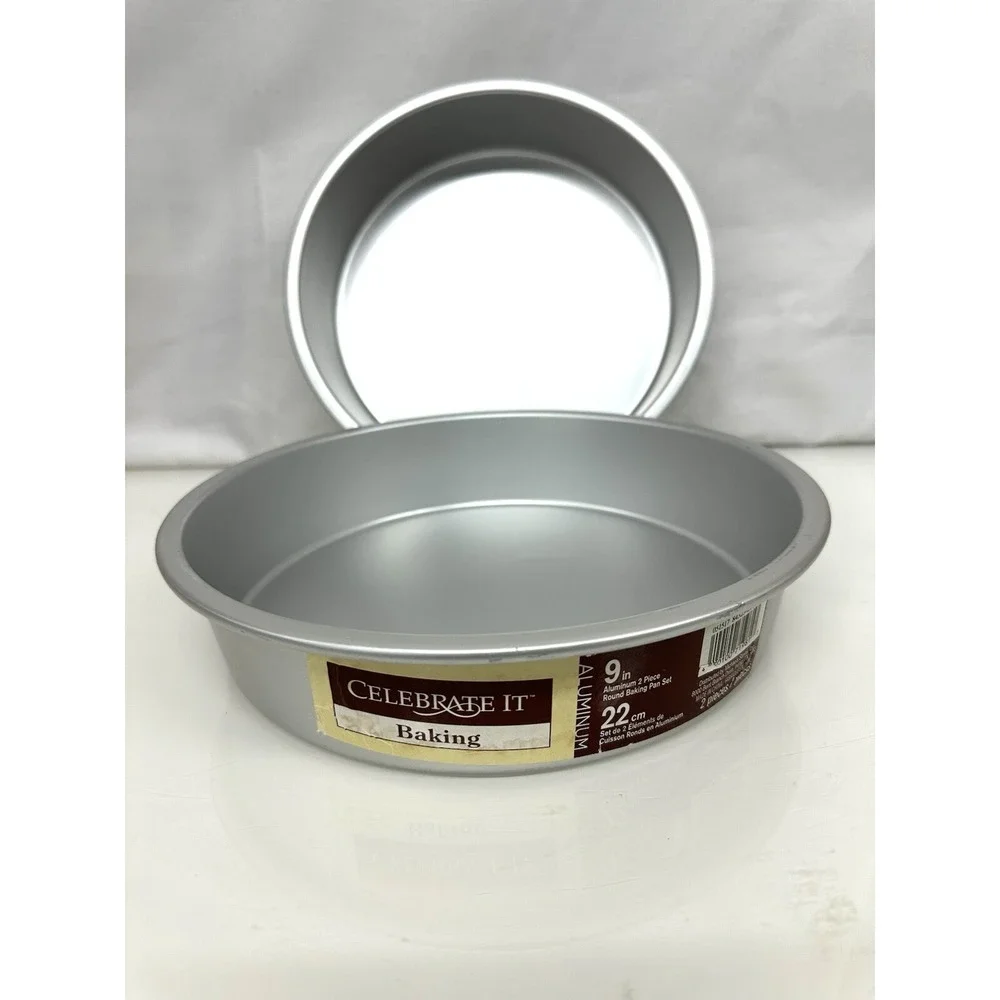 Celebrate It  9 x 2 Round Cake Pan Aluminum Sturdy Wedding Special Party